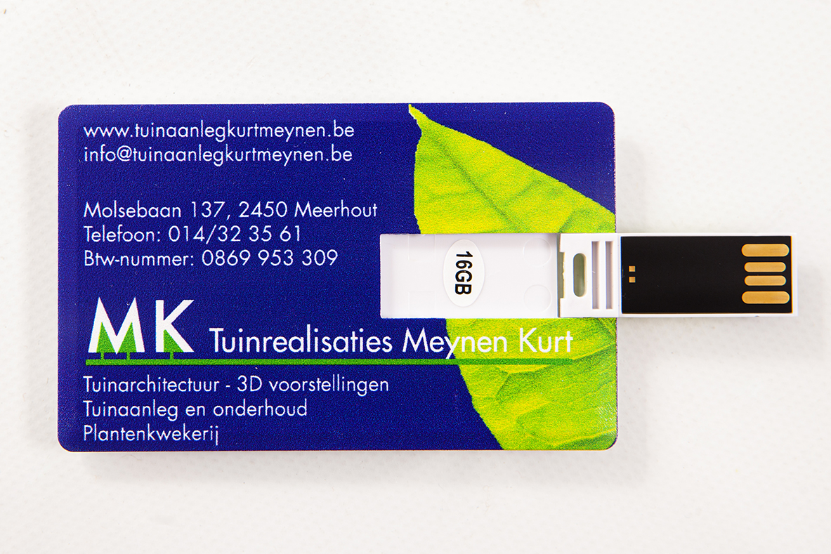 USB-stick card Tuinaanleg Kurt Meynen